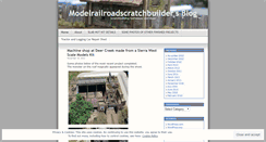 Desktop Screenshot of modelrailroadscratchbuilder.wordpress.com