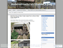 Tablet Screenshot of modelrailroadscratchbuilder.wordpress.com