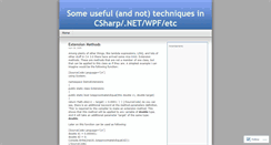 Desktop Screenshot of csharp2009.wordpress.com