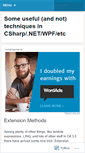 Mobile Screenshot of csharp2009.wordpress.com