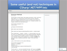 Tablet Screenshot of csharp2009.wordpress.com