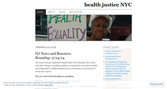 Desktop Screenshot of healthjustice.wordpress.com