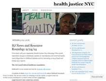 Tablet Screenshot of healthjustice.wordpress.com