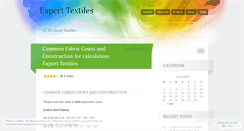 Desktop Screenshot of experttextiles.wordpress.com