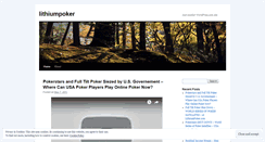 Desktop Screenshot of lithiumpoker.wordpress.com