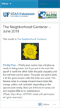 Mobile Screenshot of flmastergardener.wordpress.com