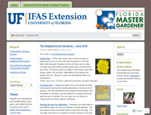 Tablet Screenshot of flmastergardener.wordpress.com
