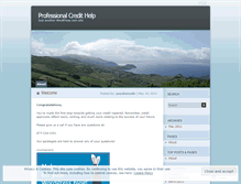 Tablet Screenshot of professionalcredithelps.wordpress.com