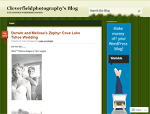 Tablet Screenshot of cloverfieldphotography.wordpress.com