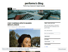 Tablet Screenshot of performs.wordpress.com