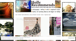 Desktop Screenshot of hollyrecommends.wordpress.com