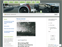 Tablet Screenshot of beinganexpat.wordpress.com