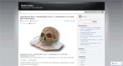 Desktop Screenshot of dailyarchive.wordpress.com