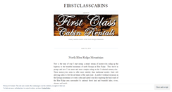 Desktop Screenshot of firstclasscabins.wordpress.com