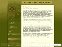 Tablet Screenshot of katrinadoherty.wordpress.com