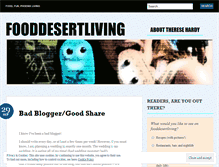 Tablet Screenshot of fooddesertliving.wordpress.com