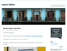 Tablet Screenshot of inquiryblog.wordpress.com