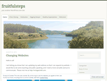 Tablet Screenshot of fruitfulsteps.wordpress.com