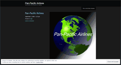 Desktop Screenshot of panpacificairlines.wordpress.com