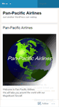 Mobile Screenshot of panpacificairlines.wordpress.com