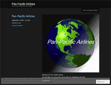 Tablet Screenshot of panpacificairlines.wordpress.com