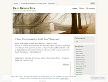 Tablet Screenshot of ericeveking.wordpress.com