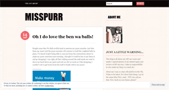 Desktop Screenshot of misspurr.wordpress.com