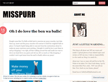 Tablet Screenshot of misspurr.wordpress.com