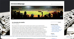 Desktop Screenshot of mivisiondeljuego.wordpress.com