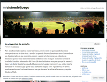 Tablet Screenshot of mivisiondeljuego.wordpress.com