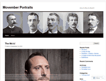 Tablet Screenshot of movemberportrait.wordpress.com