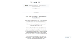 Desktop Screenshot of designpillblog.wordpress.com