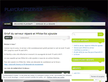 Tablet Screenshot of playcraftserver.wordpress.com