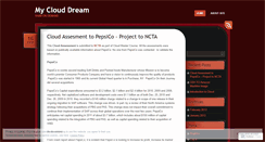 Desktop Screenshot of myclouddream.wordpress.com