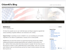 Tablet Screenshot of citizen63.wordpress.com