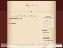 Tablet Screenshot of elacento.wordpress.com