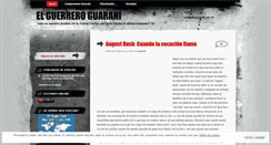 Desktop Screenshot of elguerreroguarani.wordpress.com