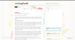 Desktop Screenshot of livingfitat50.wordpress.com