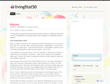 Tablet Screenshot of livingfitat50.wordpress.com