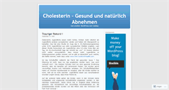 Desktop Screenshot of cholesterin.wordpress.com