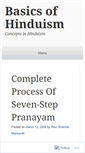 Mobile Screenshot of basicsofhinduism.wordpress.com