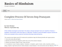 Tablet Screenshot of basicsofhinduism.wordpress.com