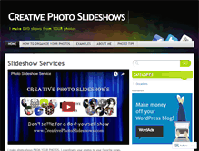 Tablet Screenshot of creativephotoslideshows.wordpress.com