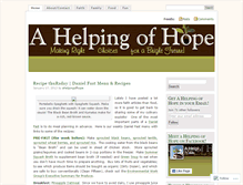 Tablet Screenshot of ahelpingofhope.wordpress.com