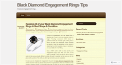 Desktop Screenshot of blackdiamondengagementringstips.wordpress.com