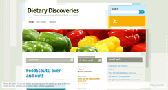 Desktop Screenshot of dietarydiscoveries.wordpress.com