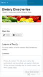Mobile Screenshot of dietarydiscoveries.wordpress.com