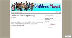 Desktop Screenshot of childrenplanet.wordpress.com