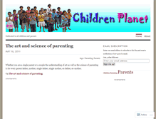 Tablet Screenshot of childrenplanet.wordpress.com