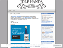 Tablet Screenshot of idlehandsbar.wordpress.com